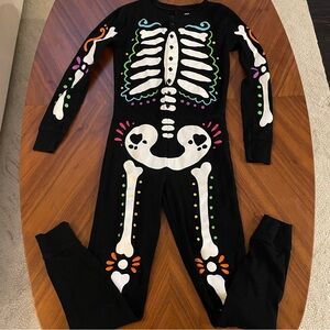 Old Navy Skeleton Pajama Onesie - size 10 youth